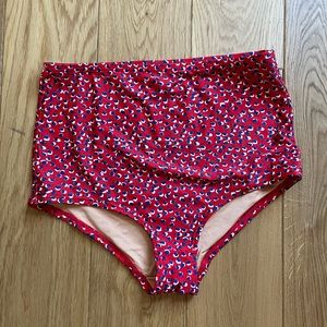 J Crew high waisted bikini bottom. Size S